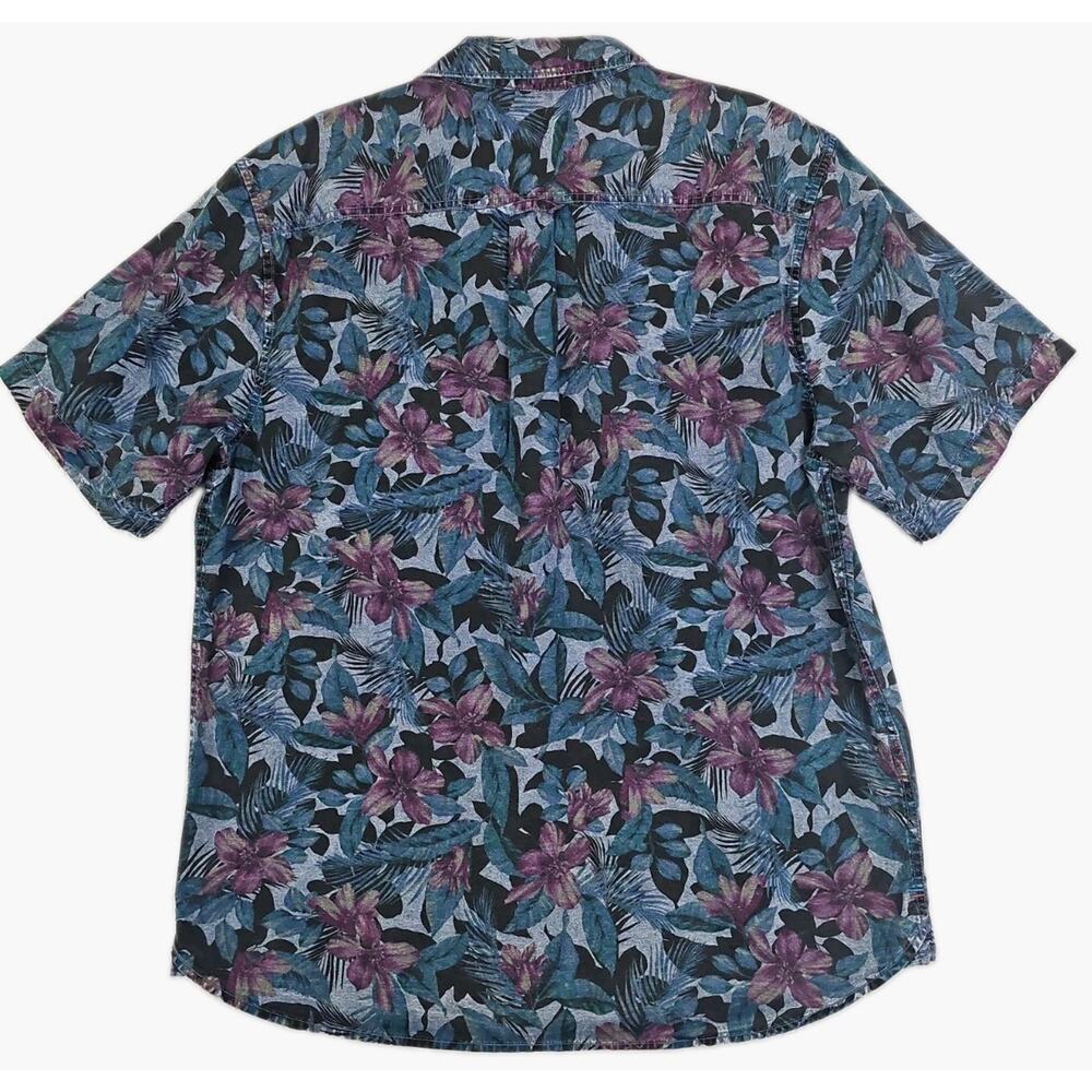 Tommy Bahama ~Men's Size L~ Multicolor Blue Bay Gardens 100% Cotton Shirt NWT - Picture 5 of 16